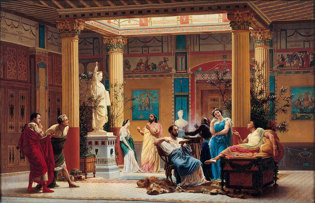 Prova del flautista e della moglie di Diomede nell'atrio del principe Napoleone Pompeiano - Musée d'Orsay, Parigi
